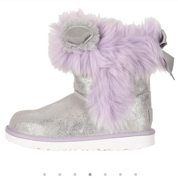 đNIBđ UGG SUEDE CLASSIC II BOOTS BOW MINI - Picture 4 of 8